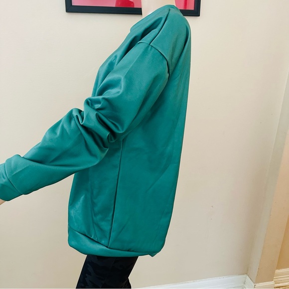 I CAN'T BUT I KNOW A GUY Green Fleece Pullover Sweatshirt Sz Sz XL - Picture 6 of 9